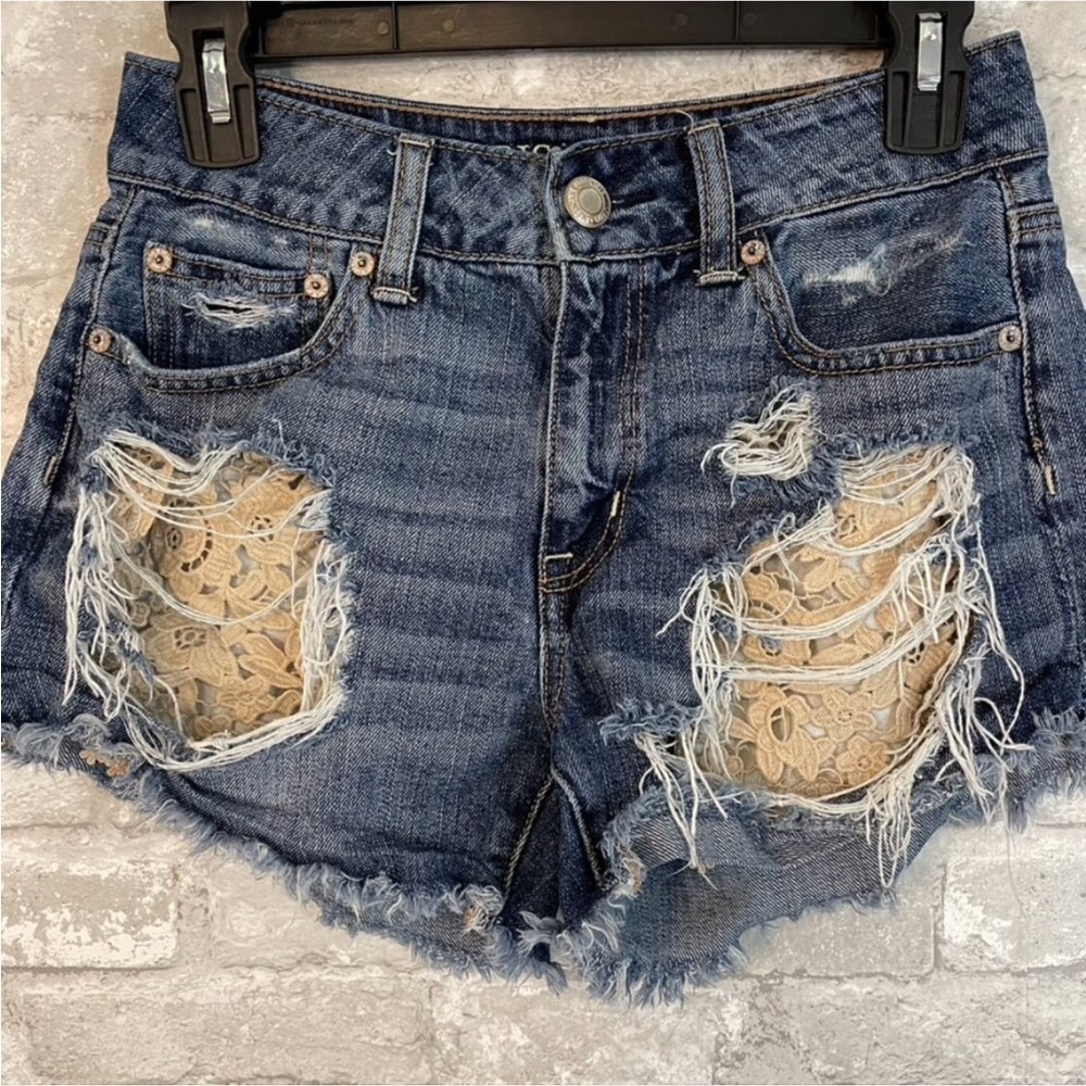 American Eagle Hi-Rise Festival Shorts